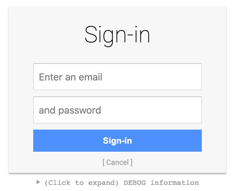 Oidc login page